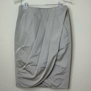 PAUW Amsterdam cream wrap beige business style skirt